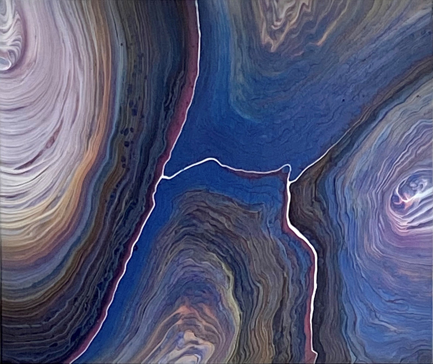 Blå tur 50 x 60 cm
