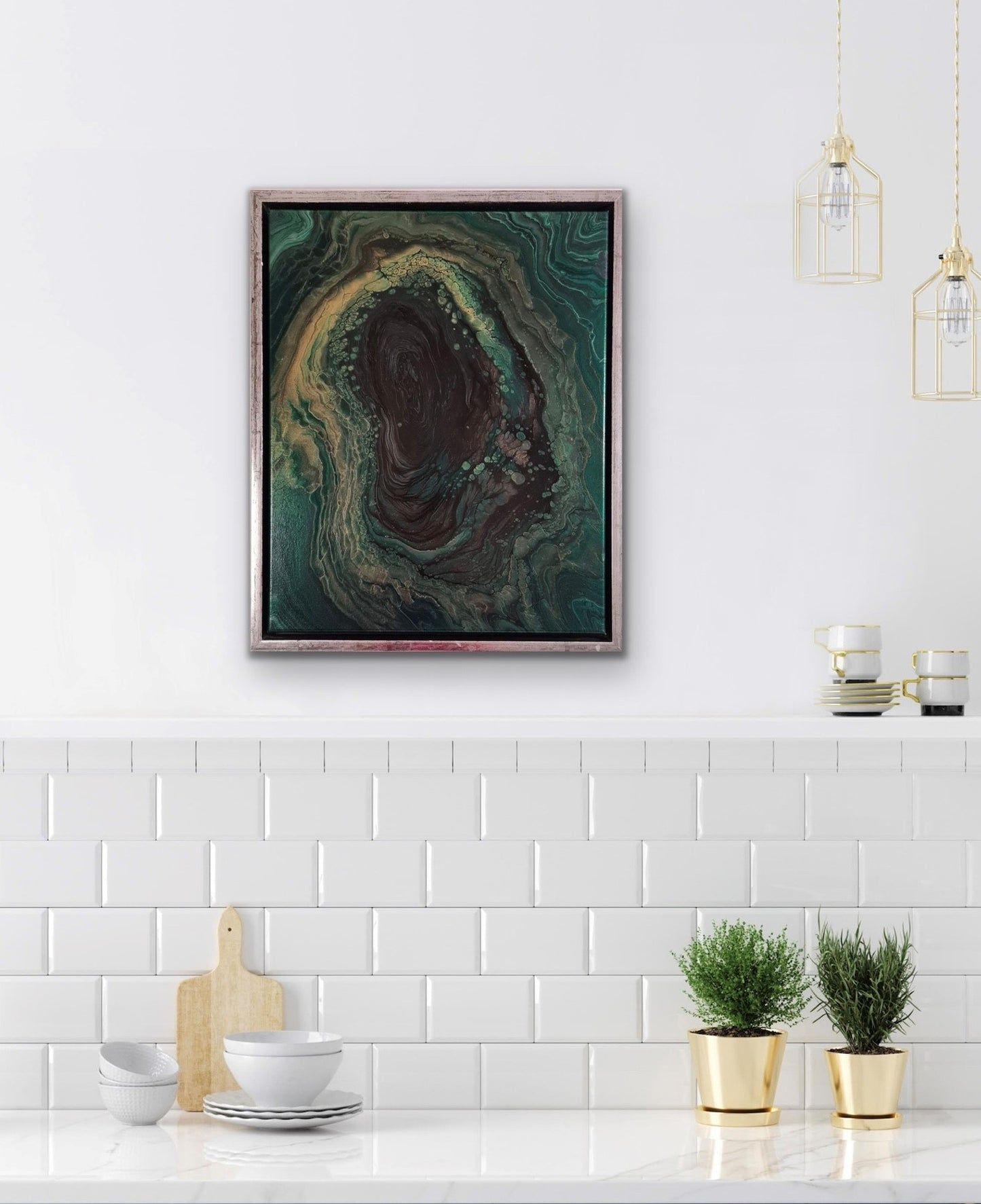 Den mørke skov 40 x 50 cm
