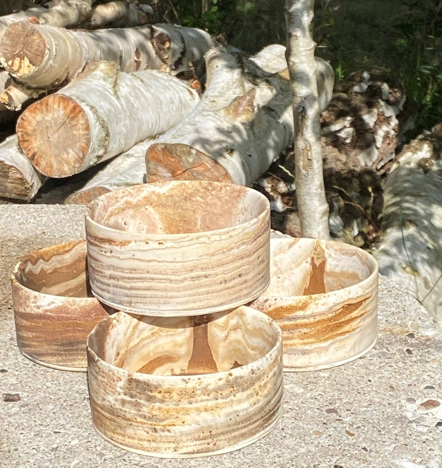 Smuk let skål - diameter 12 cm, 5 cm høj