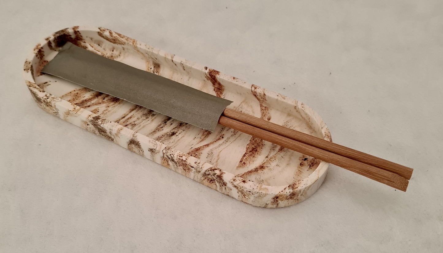 Unikke "Birk" inspireret tray 21 x 7 cm