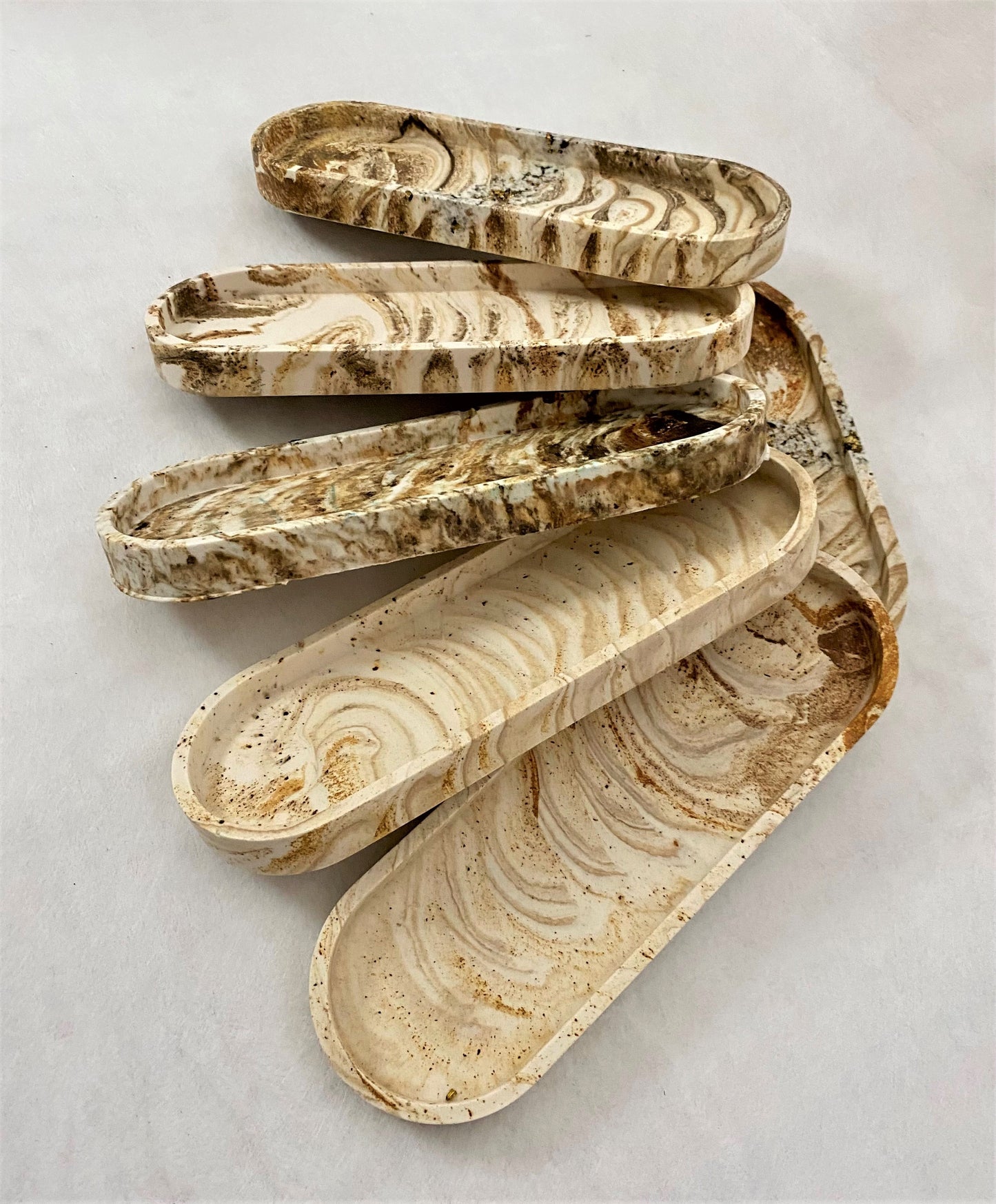 Unikke "Birk" inspireret tray 21 x 7 cm