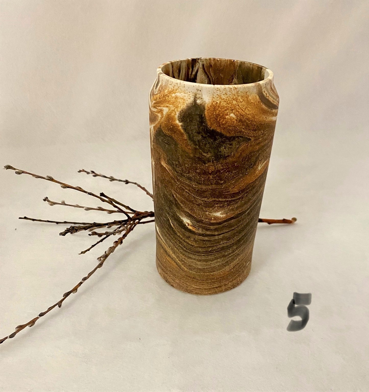 Lille vase (krukke) 14 cm høj